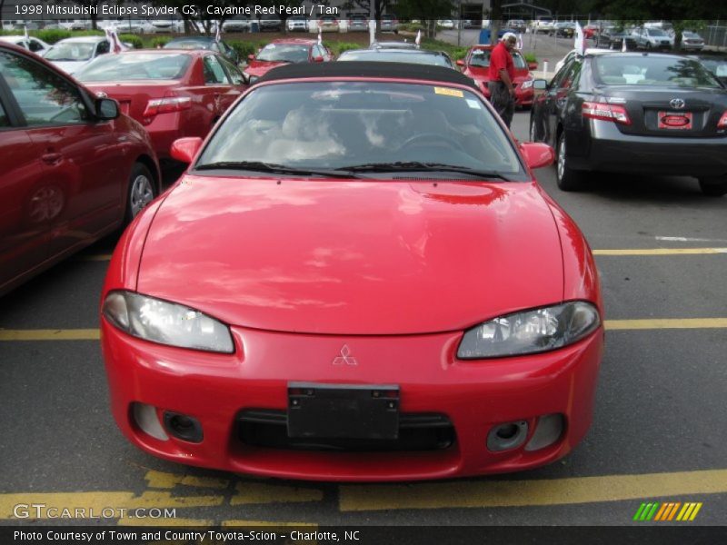 Cayanne Red Pearl / Tan 1998 Mitsubishi Eclipse Spyder GS