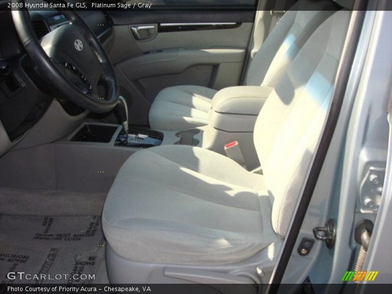 Platinum Sage / Gray 2008 Hyundai Santa Fe GLS