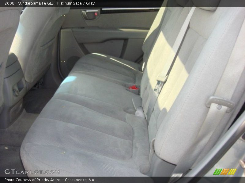 Platinum Sage / Gray 2008 Hyundai Santa Fe GLS