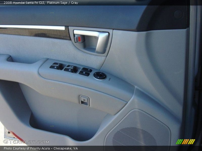 Platinum Sage / Gray 2008 Hyundai Santa Fe GLS