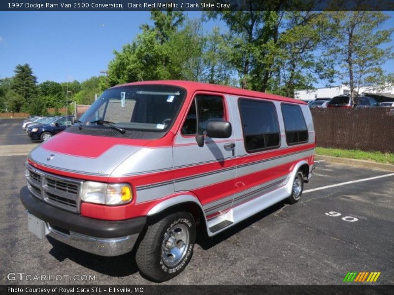 Dark Red Metallic / Dark Slate Gray 1997 Dodge Ram Van 2500 Conversion