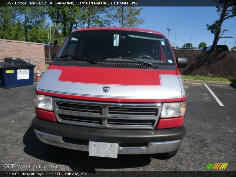Dark Red Metallic / Dark Slate Gray 1997 Dodge Ram Van 2500 Conversion