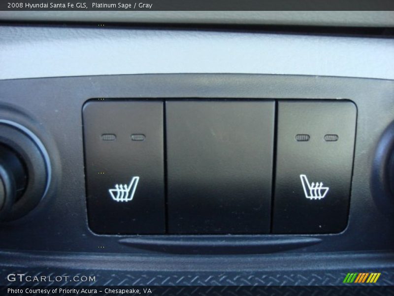 Platinum Sage / Gray 2008 Hyundai Santa Fe GLS