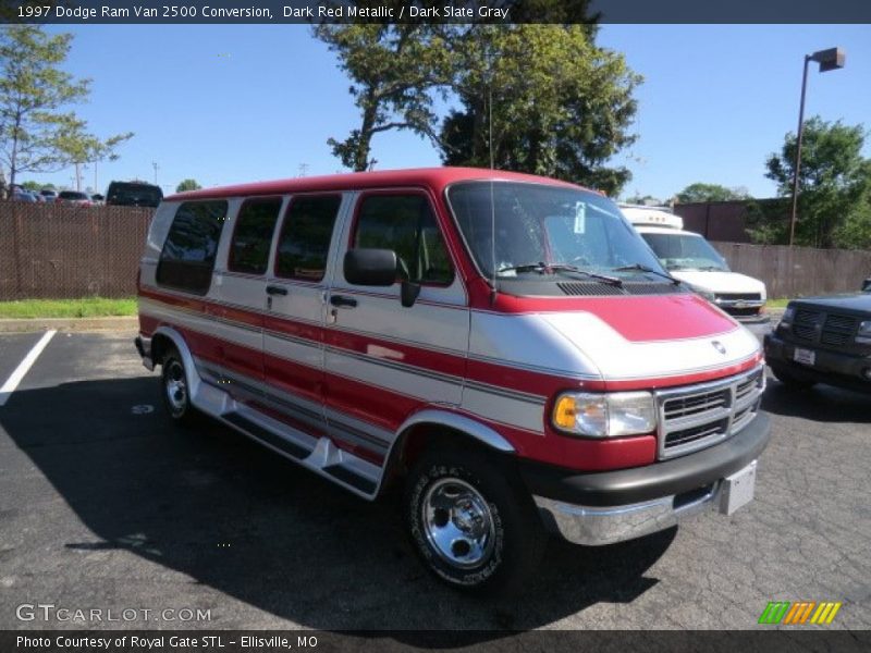 Dark Red Metallic / Dark Slate Gray 1997 Dodge Ram Van 2500 Conversion