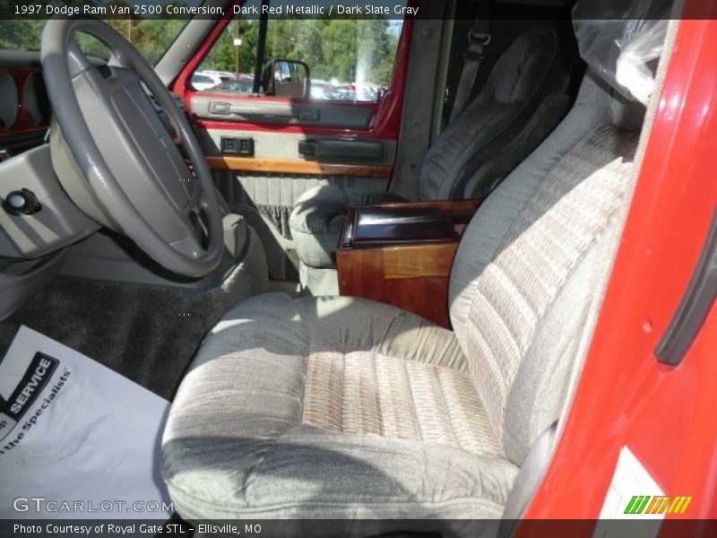Dark Red Metallic / Dark Slate Gray 1997 Dodge Ram Van 2500 Conversion