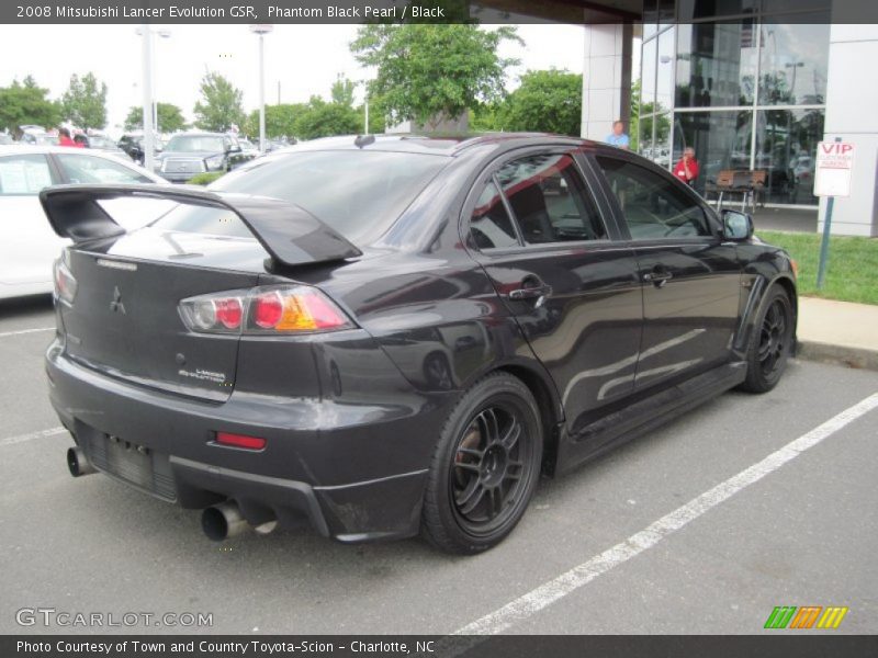 Phantom Black Pearl / Black 2008 Mitsubishi Lancer Evolution GSR