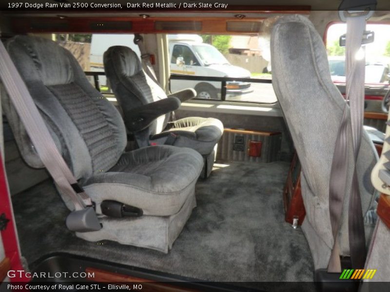 Dark Red Metallic / Dark Slate Gray 1997 Dodge Ram Van 2500 Conversion