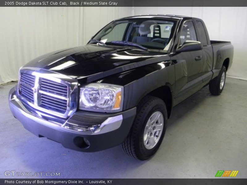 Black / Medium Slate Gray 2005 Dodge Dakota SLT Club Cab