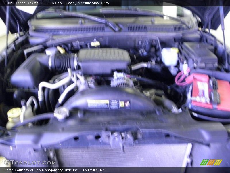 Black / Medium Slate Gray 2005 Dodge Dakota SLT Club Cab