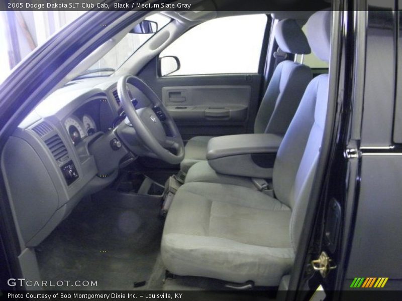 Black / Medium Slate Gray 2005 Dodge Dakota SLT Club Cab