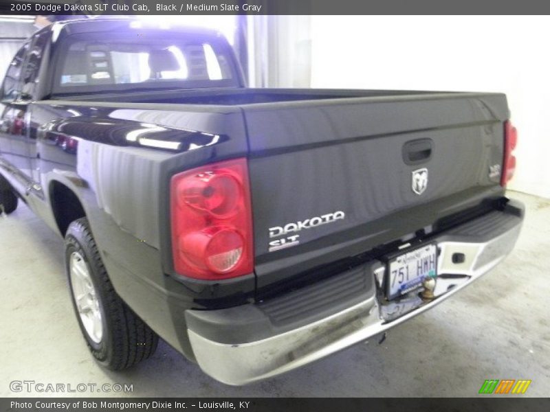 Black / Medium Slate Gray 2005 Dodge Dakota SLT Club Cab