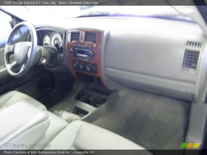 Black / Medium Slate Gray 2005 Dodge Dakota SLT Club Cab