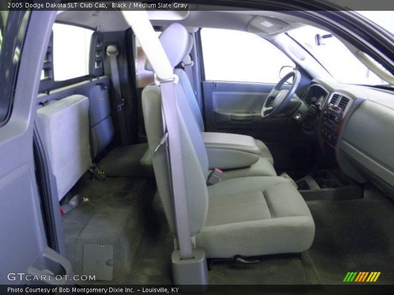 Black / Medium Slate Gray 2005 Dodge Dakota SLT Club Cab