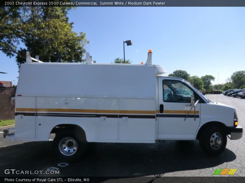 Summit White / Medium Dark Pewter 2003 Chevrolet Express 3500 Cutaway Commercial