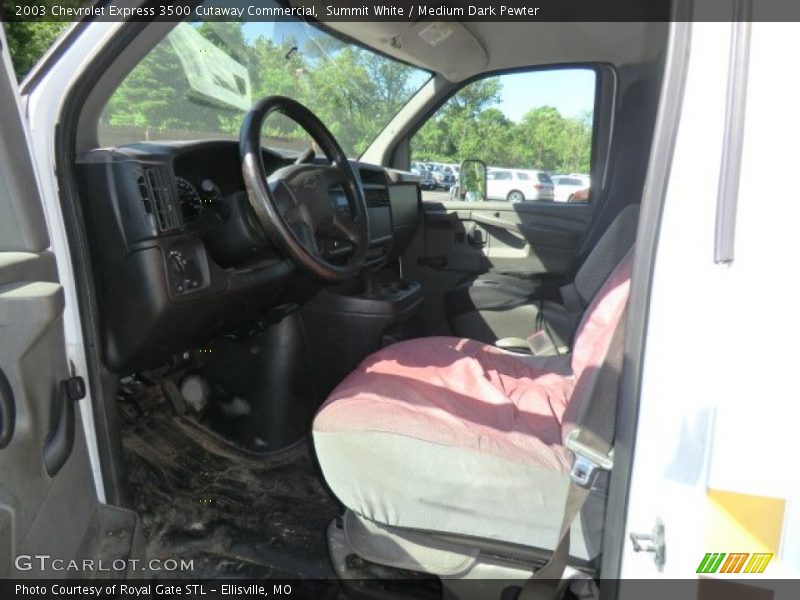 Summit White / Medium Dark Pewter 2003 Chevrolet Express 3500 Cutaway Commercial