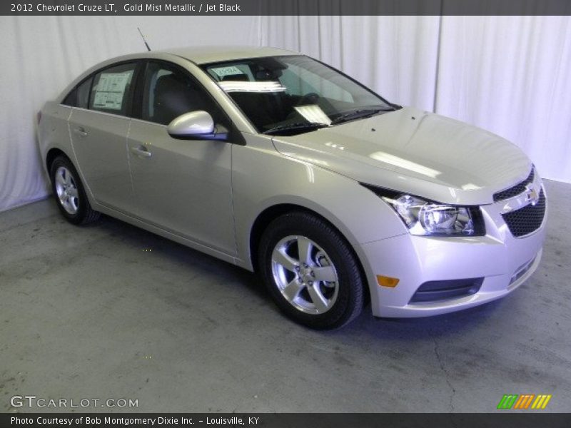 Gold Mist Metallic / Jet Black 2012 Chevrolet Cruze LT