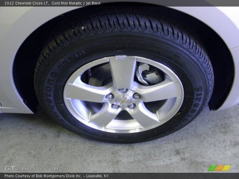Gold Mist Metallic / Jet Black 2012 Chevrolet Cruze LT