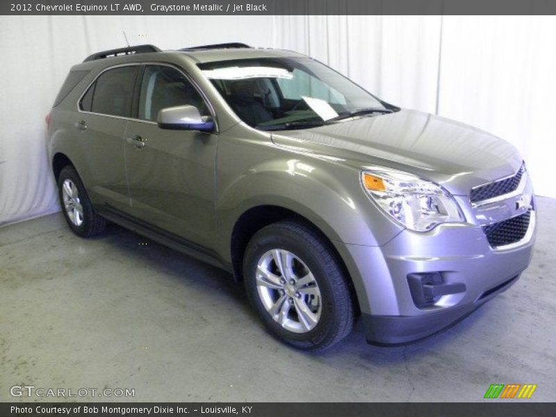 Graystone Metallic / Jet Black 2012 Chevrolet Equinox LT AWD