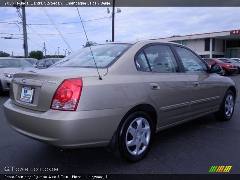 Champagne Beige / Beige 2006 Hyundai Elantra GLS Sedan