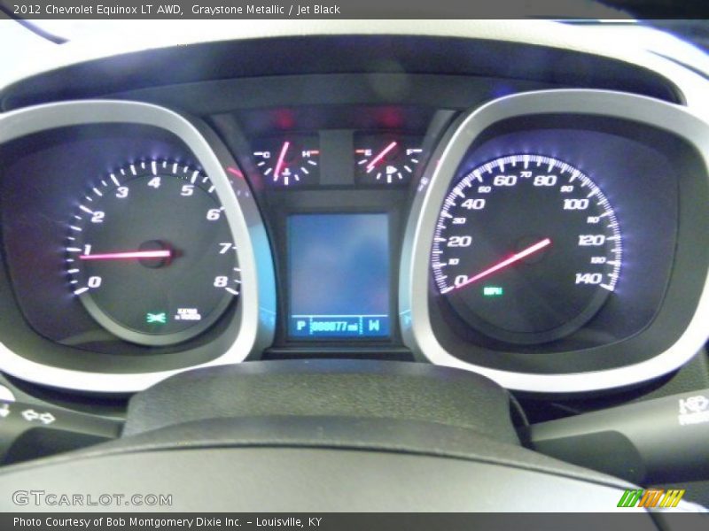 Graystone Metallic / Jet Black 2012 Chevrolet Equinox LT AWD