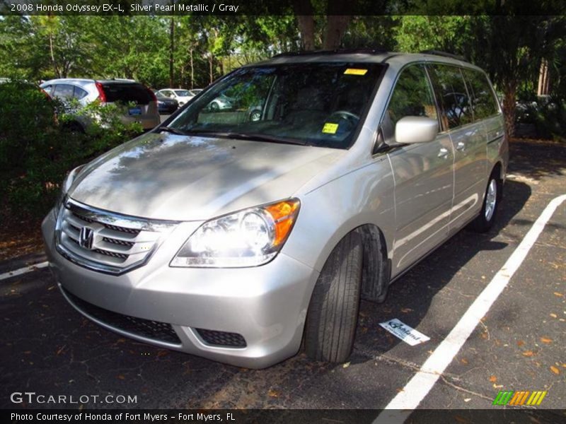 Silver Pearl Metallic / Gray 2008 Honda Odyssey EX-L