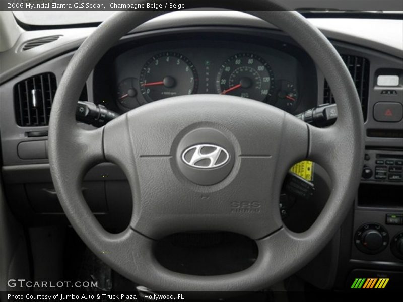 Champagne Beige / Beige 2006 Hyundai Elantra GLS Sedan