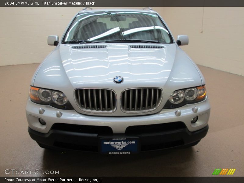 Titanium Silver Metallic / Black 2004 BMW X5 3.0i