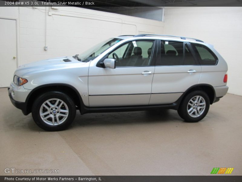 Titanium Silver Metallic / Black 2004 BMW X5 3.0i