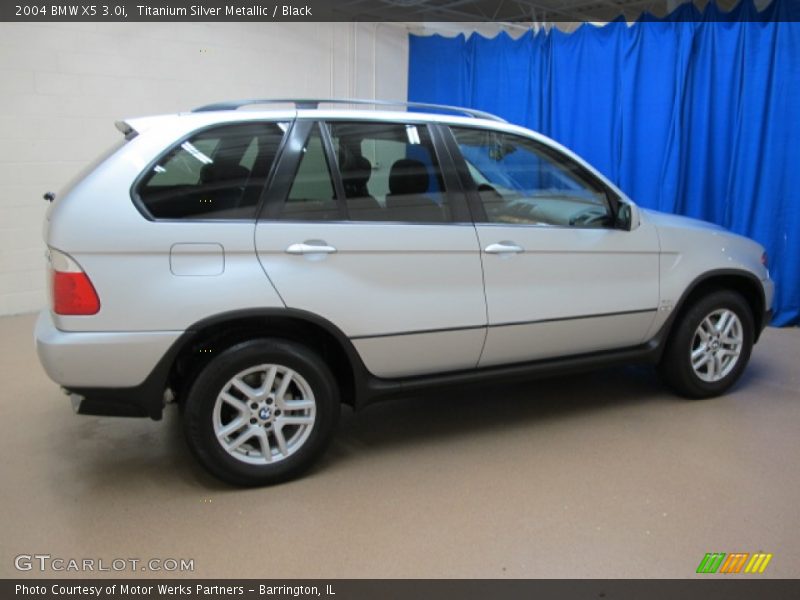 Titanium Silver Metallic / Black 2004 BMW X5 3.0i