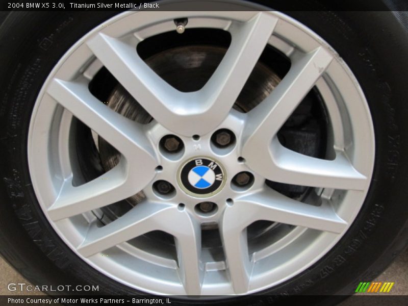 Titanium Silver Metallic / Black 2004 BMW X5 3.0i