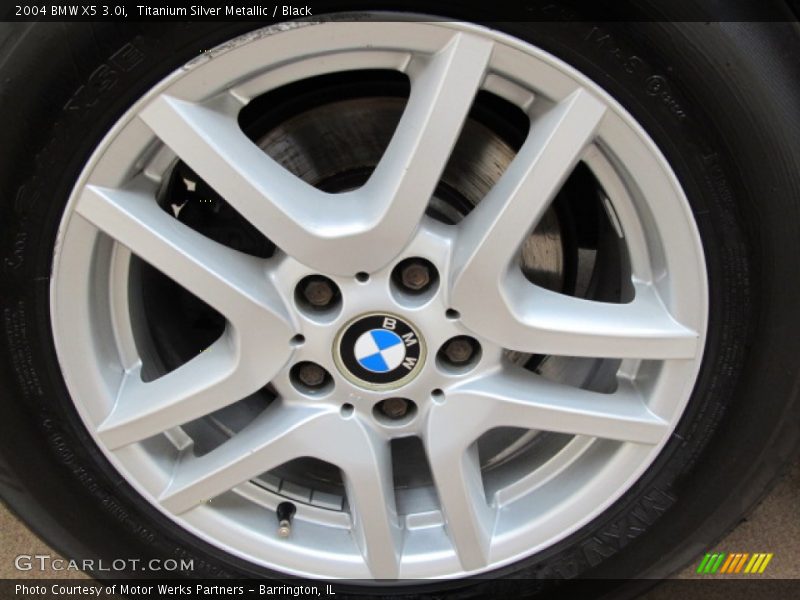 Titanium Silver Metallic / Black 2004 BMW X5 3.0i