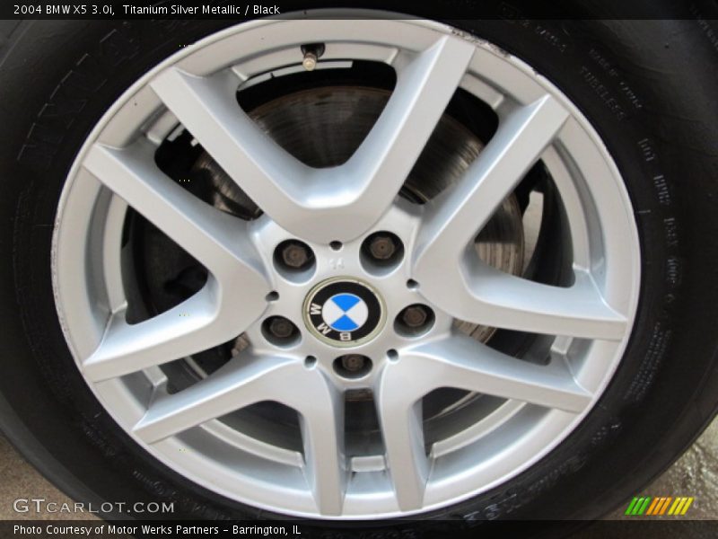 Titanium Silver Metallic / Black 2004 BMW X5 3.0i