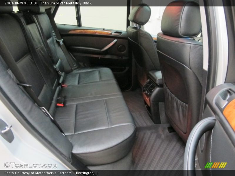 Titanium Silver Metallic / Black 2004 BMW X5 3.0i