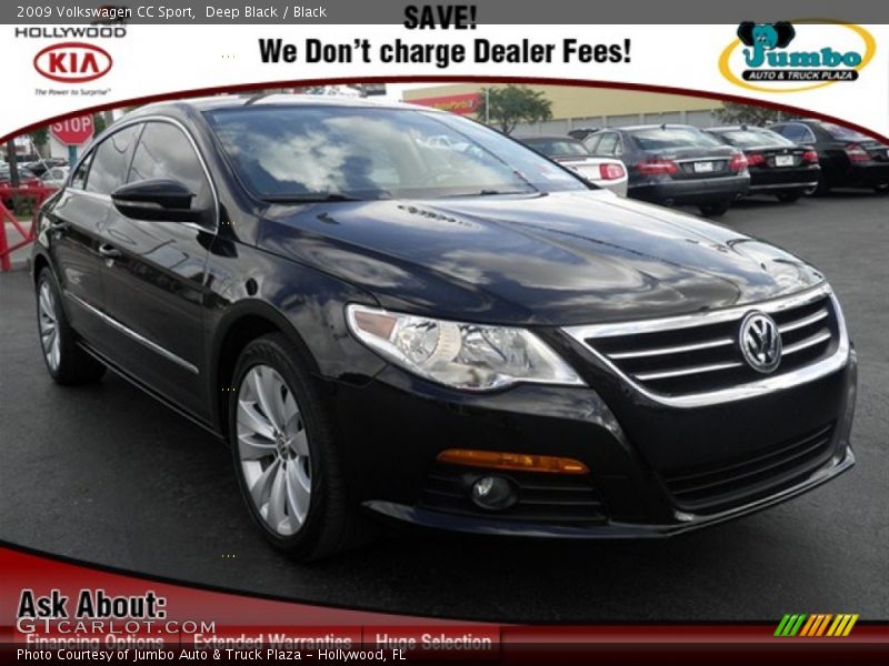 Deep Black / Black 2009 Volkswagen CC Sport