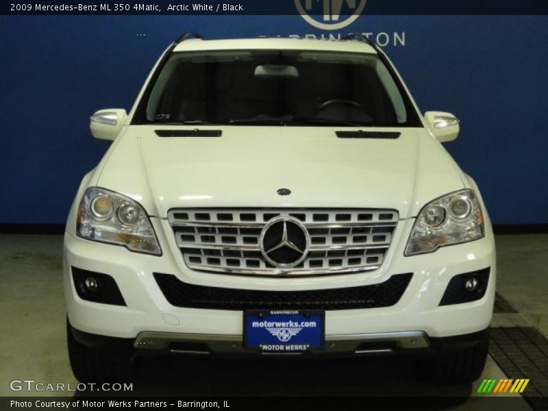Arctic White / Black 2009 Mercedes-Benz ML 350 4Matic
