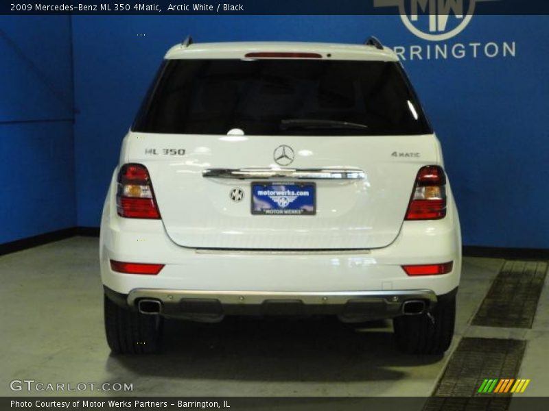 Arctic White / Black 2009 Mercedes-Benz ML 350 4Matic