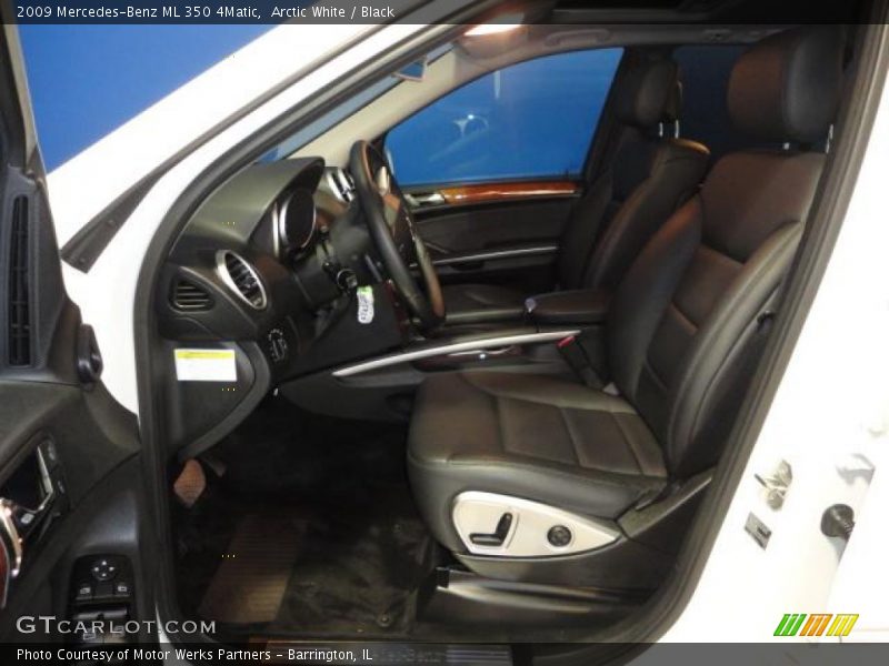 Arctic White / Black 2009 Mercedes-Benz ML 350 4Matic