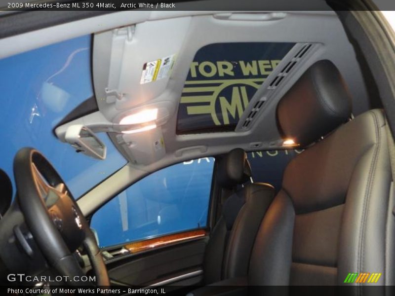 Arctic White / Black 2009 Mercedes-Benz ML 350 4Matic