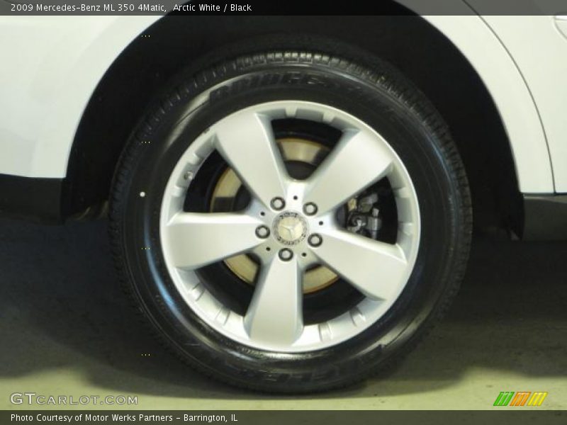 Arctic White / Black 2009 Mercedes-Benz ML 350 4Matic