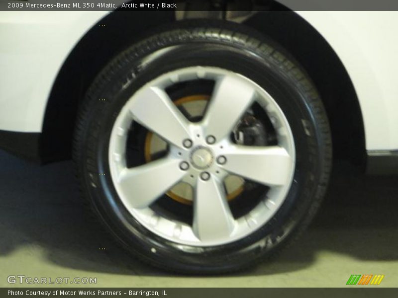 Arctic White / Black 2009 Mercedes-Benz ML 350 4Matic