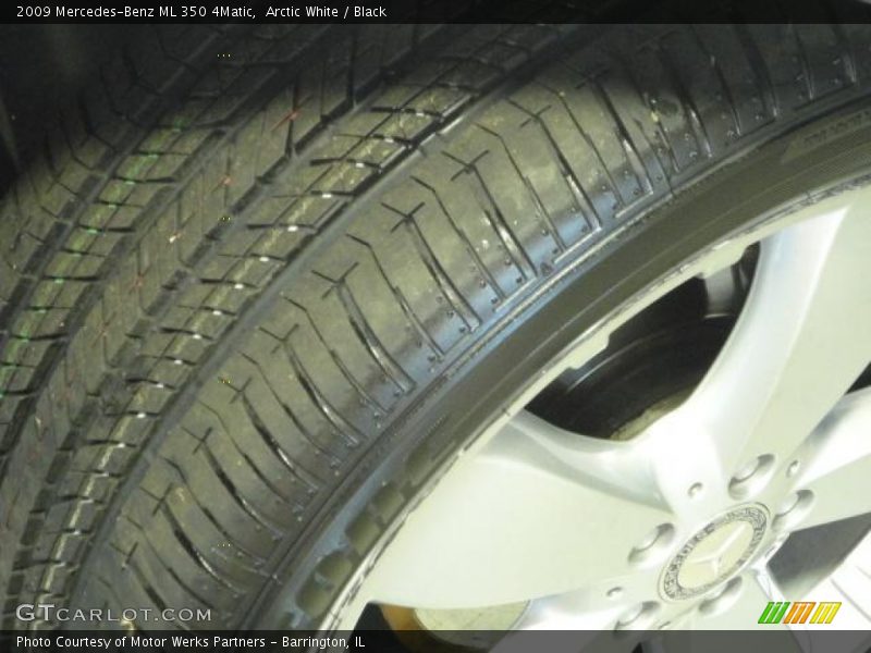 Arctic White / Black 2009 Mercedes-Benz ML 350 4Matic