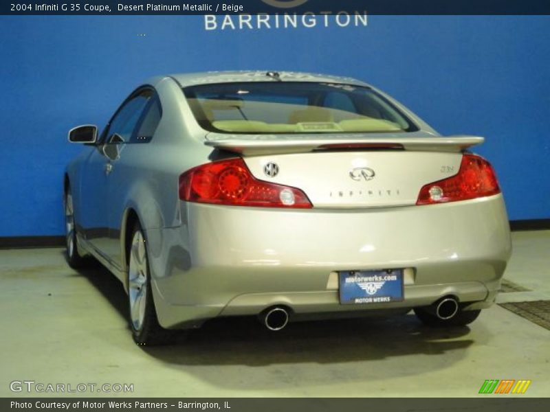 Desert Platinum Metallic / Beige 2004 Infiniti G 35 Coupe