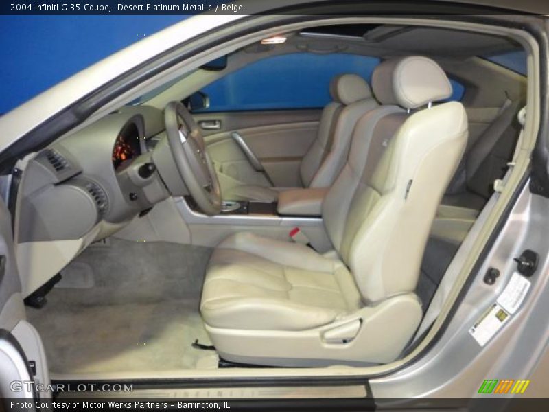 Desert Platinum Metallic / Beige 2004 Infiniti G 35 Coupe