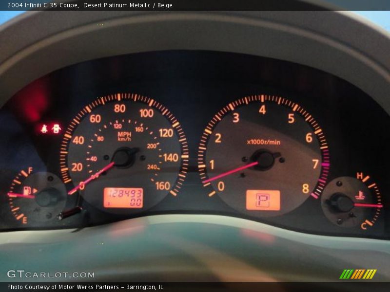 Desert Platinum Metallic / Beige 2004 Infiniti G 35 Coupe