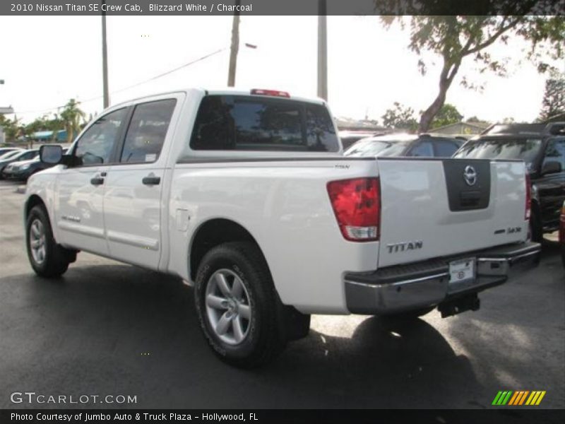 Blizzard White / Charcoal 2010 Nissan Titan SE Crew Cab
