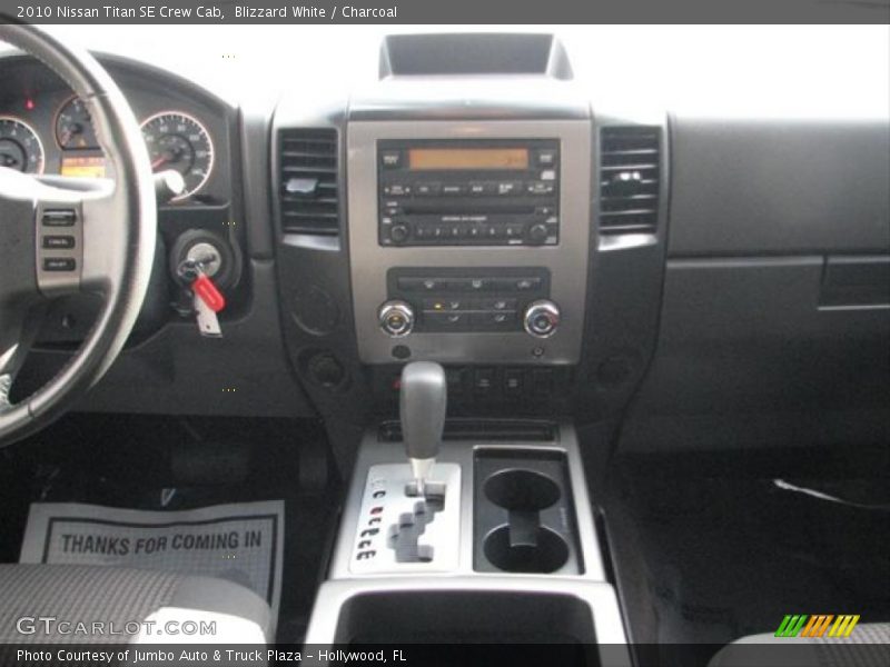 Blizzard White / Charcoal 2010 Nissan Titan SE Crew Cab