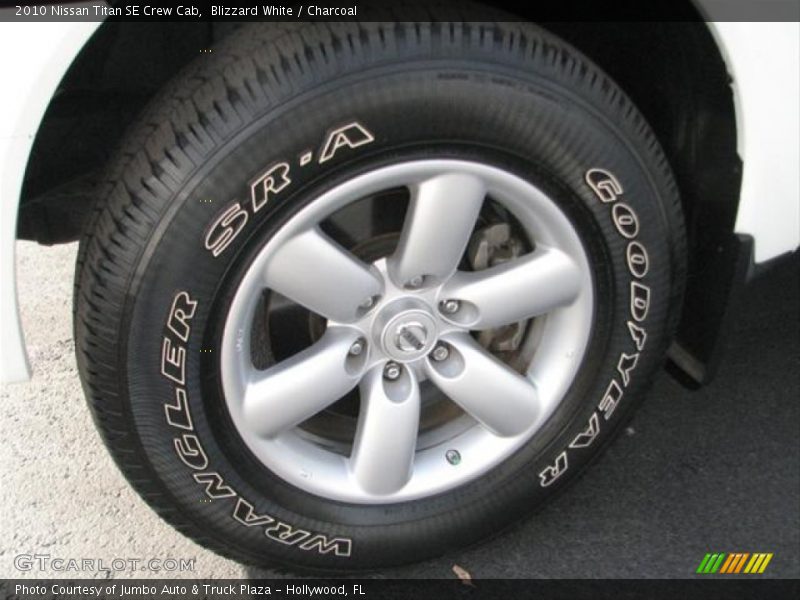 Blizzard White / Charcoal 2010 Nissan Titan SE Crew Cab