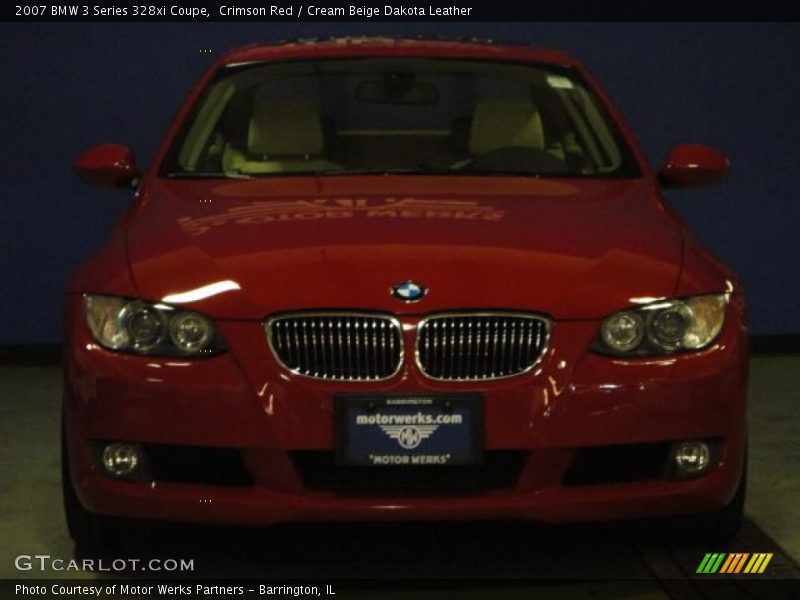 Crimson Red / Cream Beige Dakota Leather 2007 BMW 3 Series 328xi Coupe