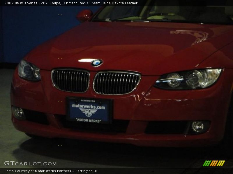Crimson Red / Cream Beige Dakota Leather 2007 BMW 3 Series 328xi Coupe