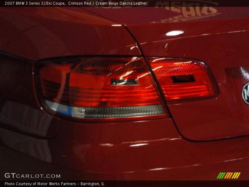 Crimson Red / Cream Beige Dakota Leather 2007 BMW 3 Series 328xi Coupe